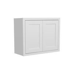 RTA Solid Wood Cabinet Inset Origami White Wall Cabinets for Kitchen Bathroom and Laundry Storage