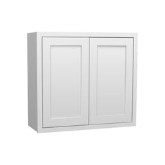 RTA Solid Wood Cabinet Inset Origami White Wall Cabinets for Kitchen Bathroom and Laundry Storage