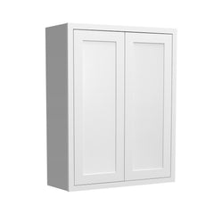 RTA Solid Wood Cabinet Inset Origami White Wall Cabinets for Kitchen Bathroom and Laundry Storage