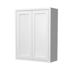 RTA Solid Wood Cabinet Inset Origami White Wall Cabinets for Kitchen Bathroom and Laundry Storage