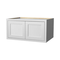 RTA Solid Wood Cabinet Inset Origami White Wall Cabinets for Kitchen Bathroom and Laundry Storage