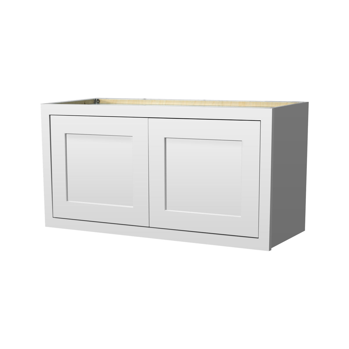 RTA Solid Wood Cabinet Inset Origami White Wall Cabinets for Kitchen Bathroom and Laundry Storage