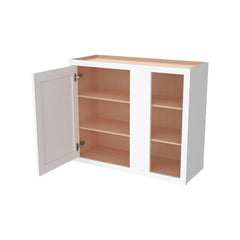 RTA Solid Wood Inset Wall Blind Corner Cabinets Origami White for Kitchen Bathroom and Laundry Storage