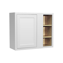 RTA Solid Wood Inset Wall Blind Corner Cabinets Origami White for Kitchen Bathroom and Laundry Storage