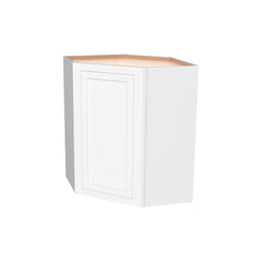 RTA Solid Wood Inset Wall Diagonal Corner Cabinets Origami White for Kitchen Bathroom and Laundry Storage