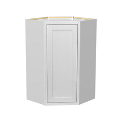 RTA Solid Wood Inset Wall Diagonal Corner Cabinets Origami White for Kitchen Bathroom and Laundry Storage