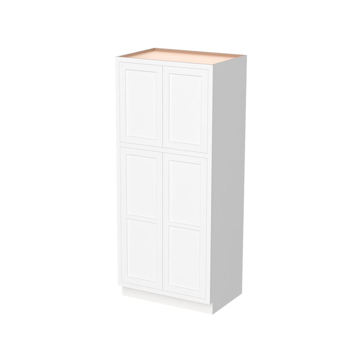 RTA Solid Wood Inset Wall Diagonal Corner Cabinets Origami White for Kitchen Bathroom and Laundry Storage