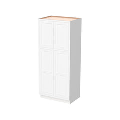 RTA Solid Wood Inset Wall Diagonal Corner Cabinets Origami White for Kitchen Bathroom and Laundry Storage