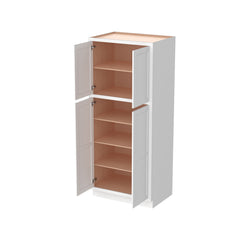 RTA Solid Wood Inset Wall Diagonal Corner Cabinets Origami White for Kitchen Bathroom and Laundry Storage
