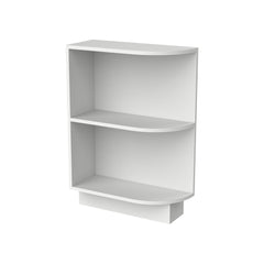 RTA Newtown Origami White-Base End Open Shelf, 1 Shelf