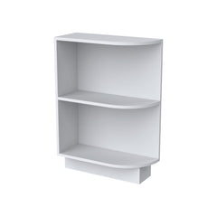 RTA Shaker White-Base End Open Shelf Cabinet, 1 Shelf