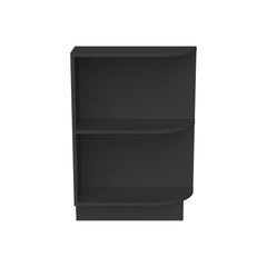 Newtown Charcoal Black RTA Base End Open for Kitchen, Bathroom & Laundry Room storage, Shelf 1 Shelf