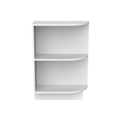 RTA Newtown Origami White-Base End Open Shelf, 1 Shelf