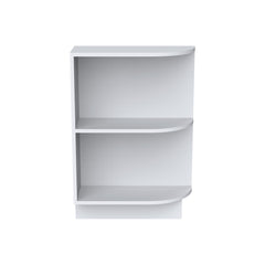 RTA Shaker White-Base End Open Shelf Cabinet, 1 Shelf