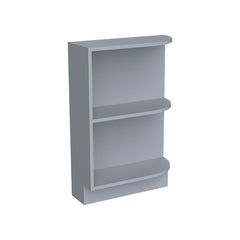 Shaker Gray Base End Open Shelf Cabinet, 1 Shelf