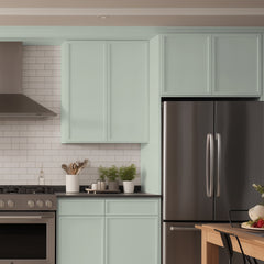 RTA Newtown Solid Wood Double Door Wall Cabinets Jade Green for Kitchen Bathroom and Laundry Storage