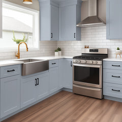 RTA Solid Wood Shaker Gray Wall Blind Corner Cabinets for Kitchen Bathroom and Laundry Storage