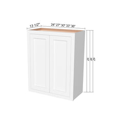 RTA Solid Wood Cabinet Inset Origami White Wall Cabinets for Kitchen Bathroom and Laundry Storage